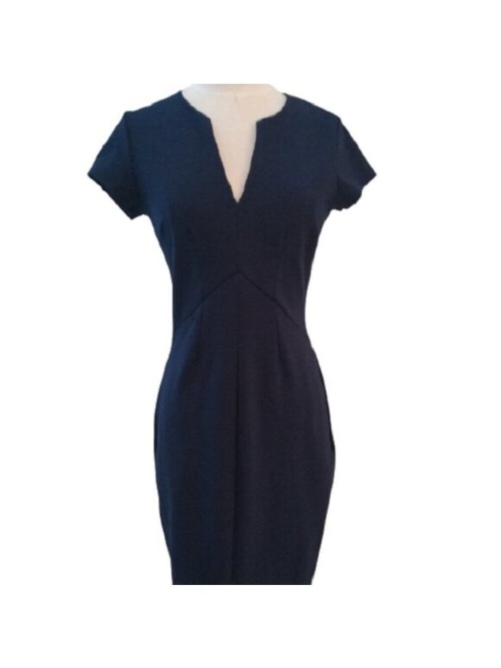 Eight Sixty Fitted Career Dress, Navy, Medium